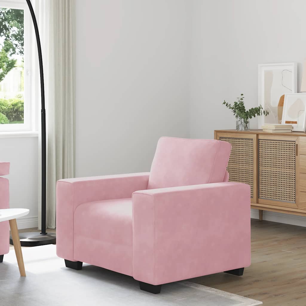 3-Personers Sofa 220X77X82 Cm Fløjl