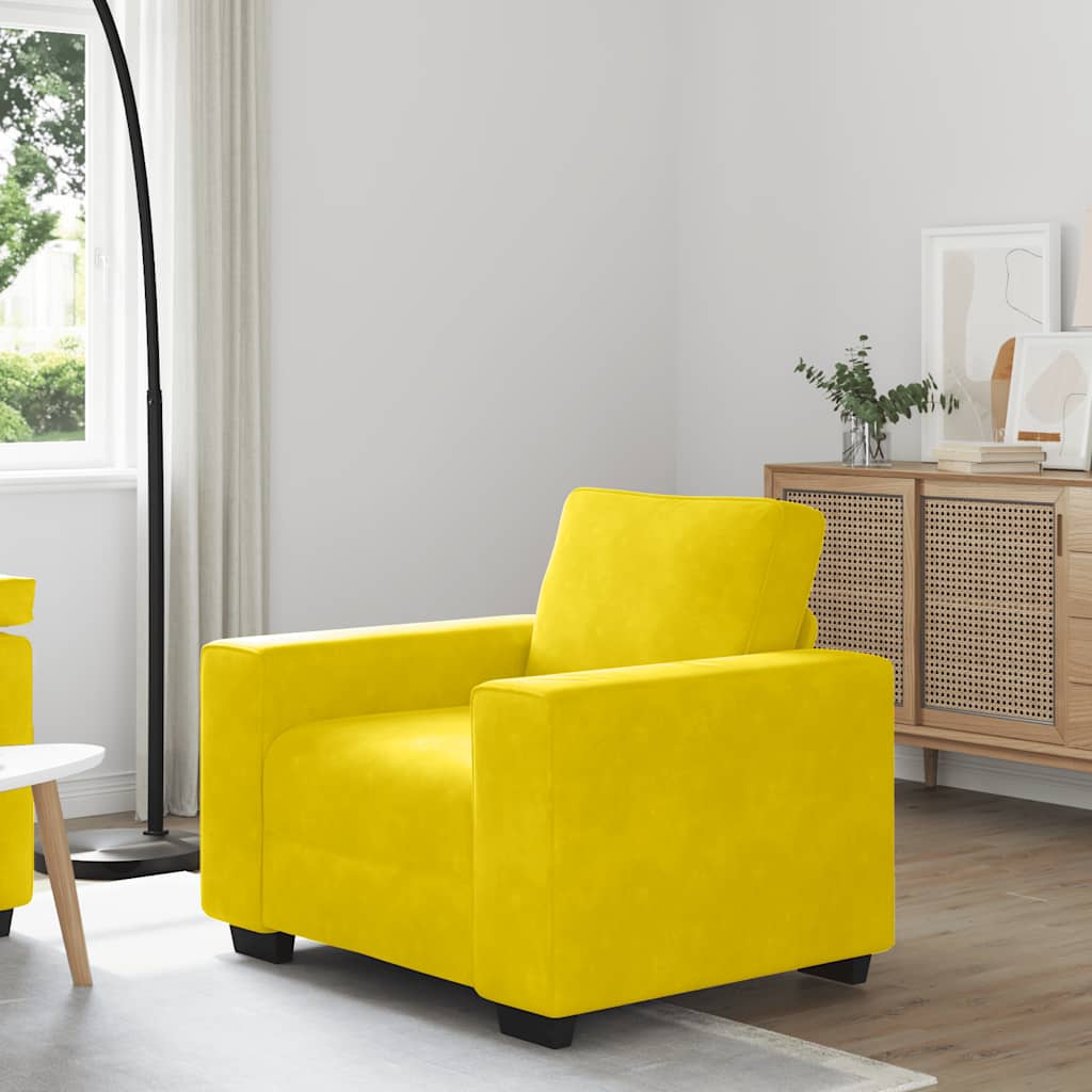 3-Personers Sofa 220X77X82 Cm Fløjl