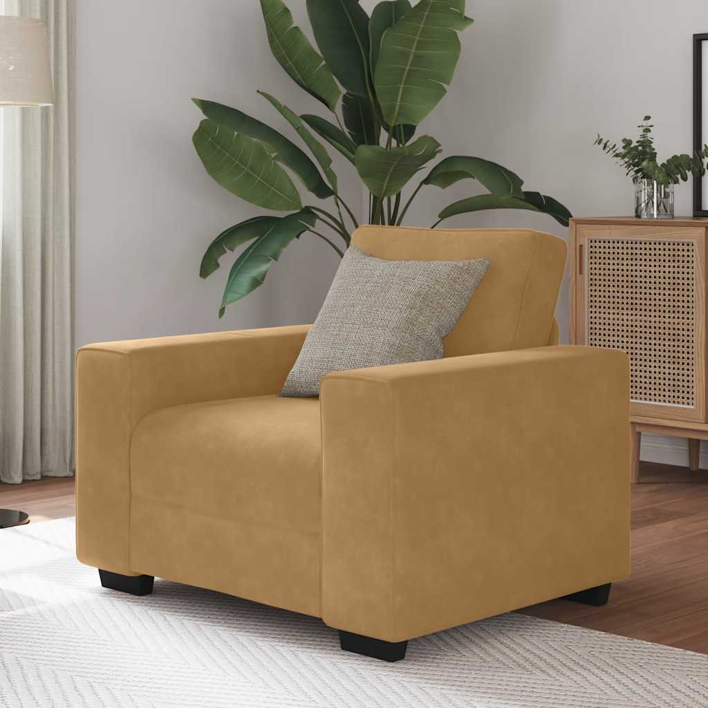 3-Personers Sofa 220X77X82 Cm Fløjl