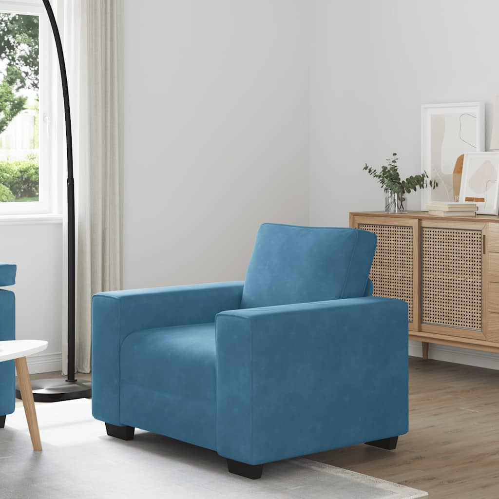 3-Personers Sofa 220X77X82 Cm Fløjl