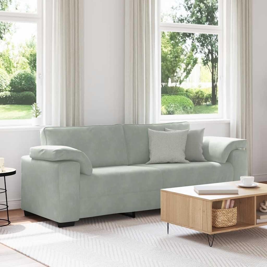 3-Personers Sofa 220X77X82 Cm Fløjl