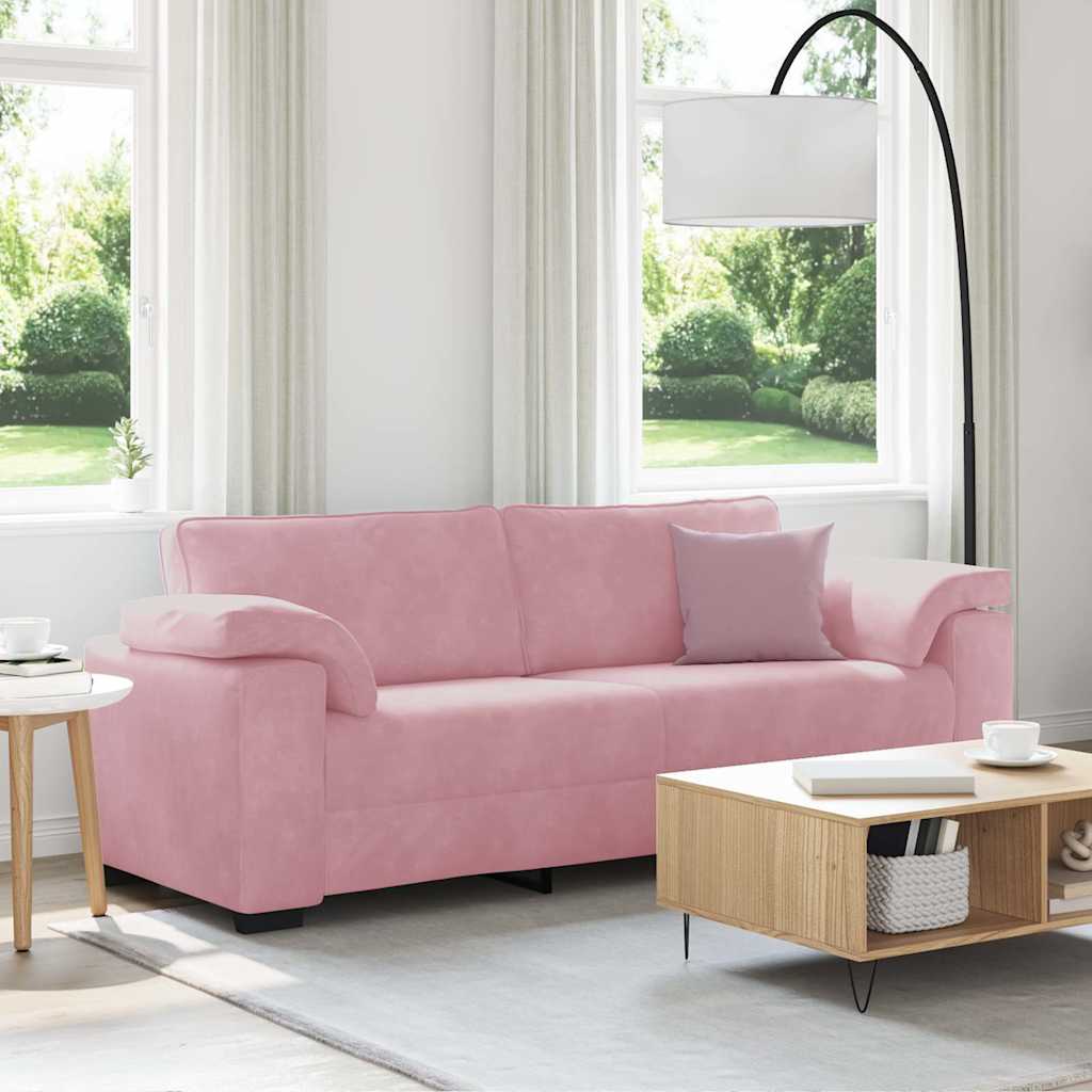 3-Personers Sofa 220X77X82 Cm Fløjl