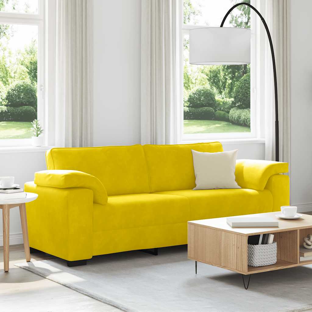3-Personers Sofa 220X77X82 Cm Fløjl