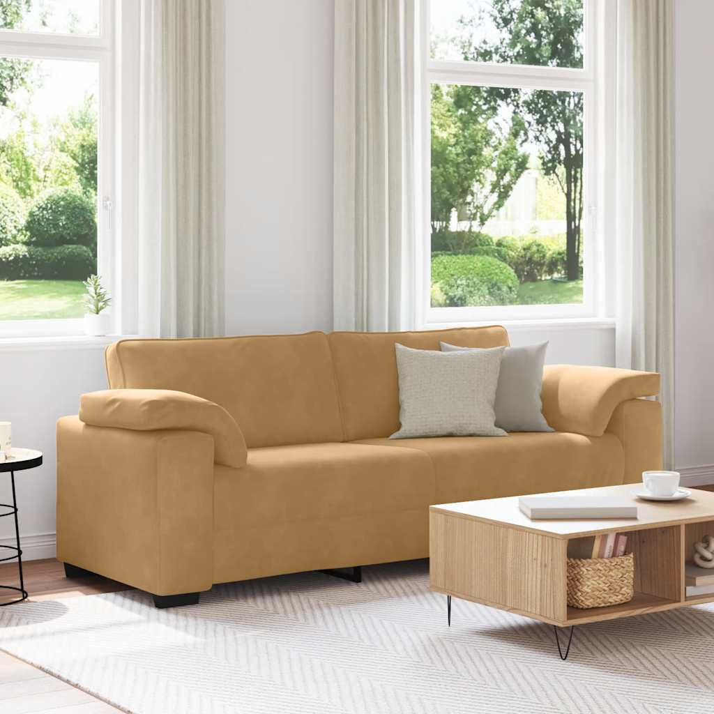 3-Personers Sofa 220X77X82 Cm Fløjl