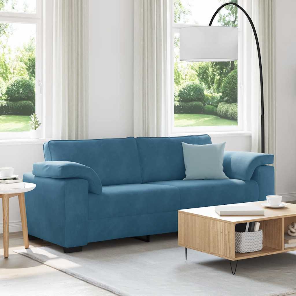 3-Personers Sofa 220X77X82 Cm Fløjl