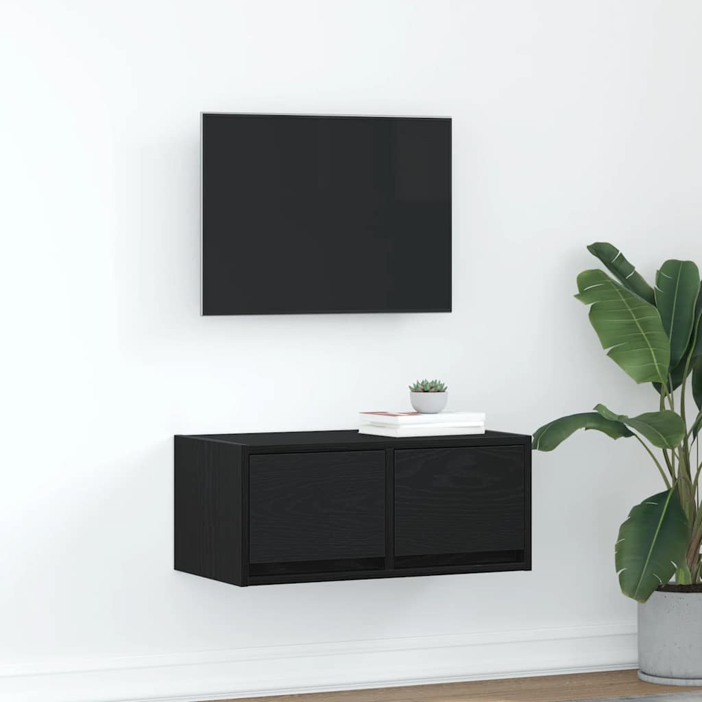 Tv-Borde 2 Stk. 80X31X25,5 Cm Konstrueret Træ
