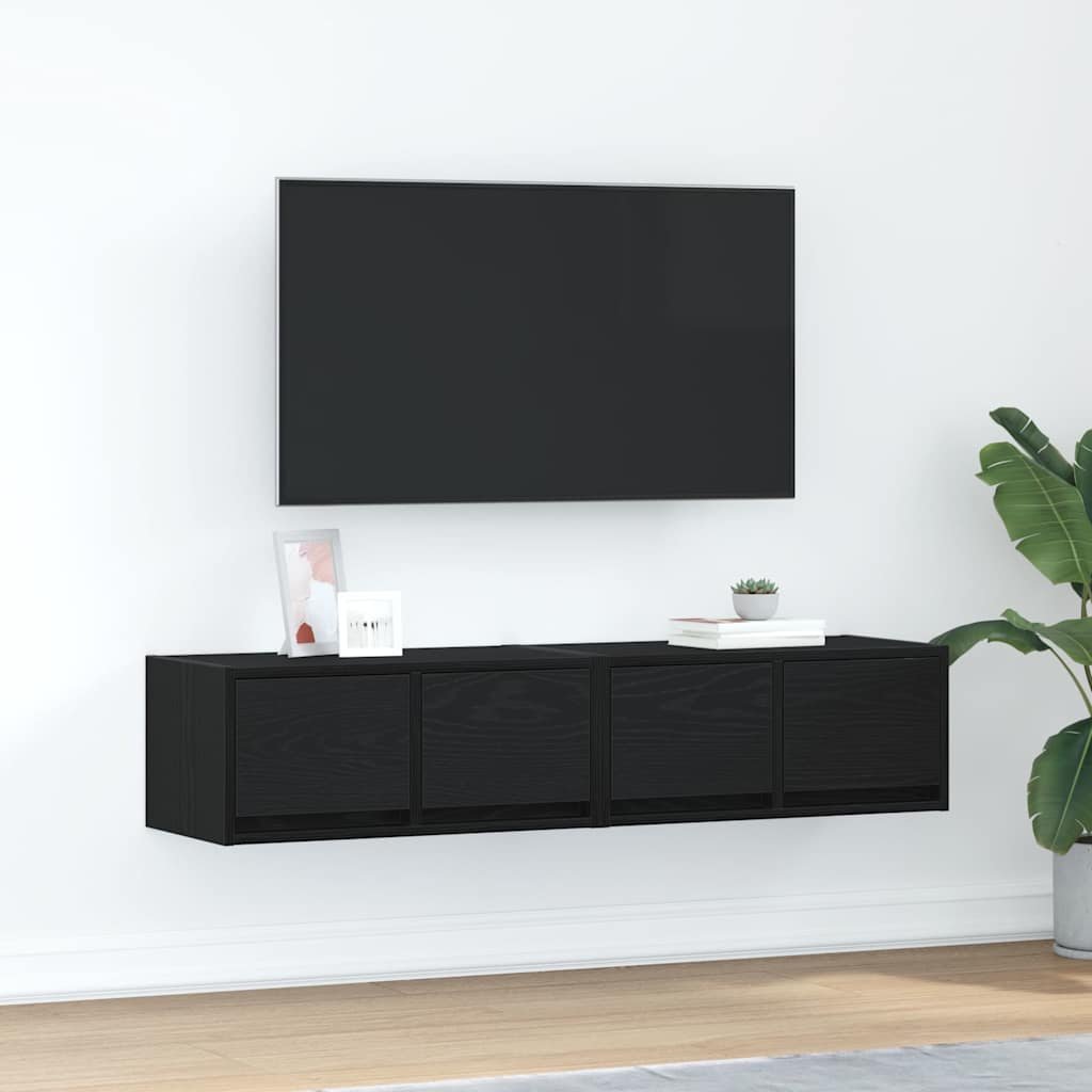 Tv-Borde 2 Stk. 80X31X25,5 Cm Konstrueret Træ