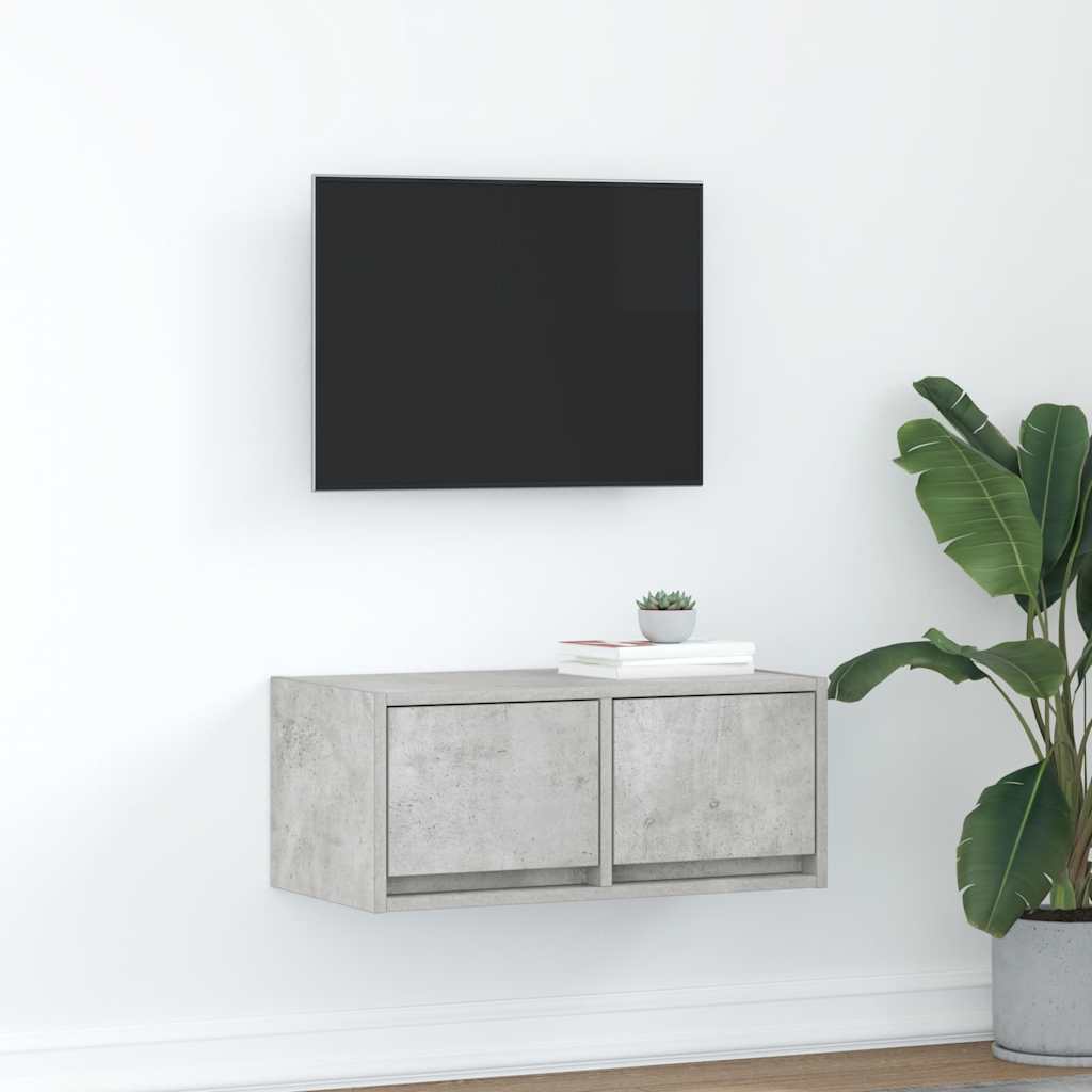 Tv-Borde 2 Stk. 80X31X25,5 Cm Konstrueret Træ