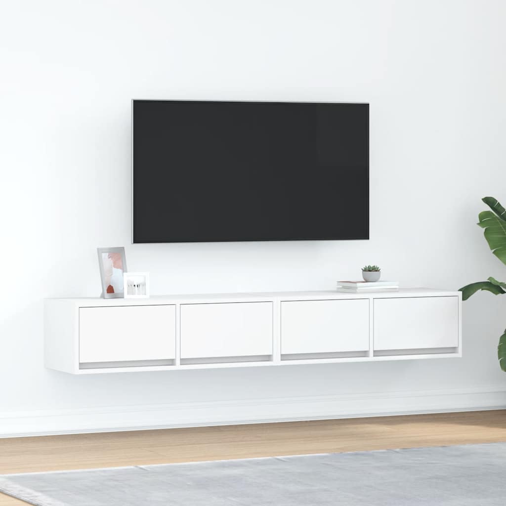 Tv-Borde 2 Stk. 80X31X25,5 Cm Konstrueret Træ