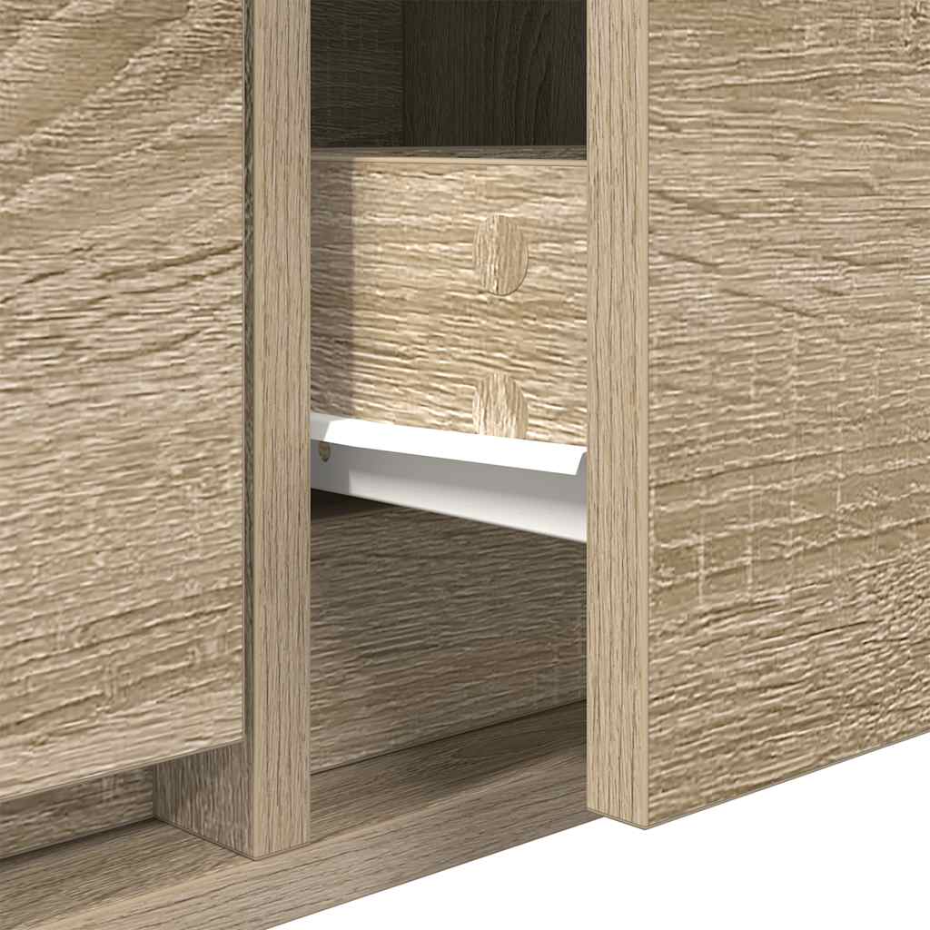 Tv-Borde 2 Stk. 80X31X25,5 Cm Konstrueret Træ