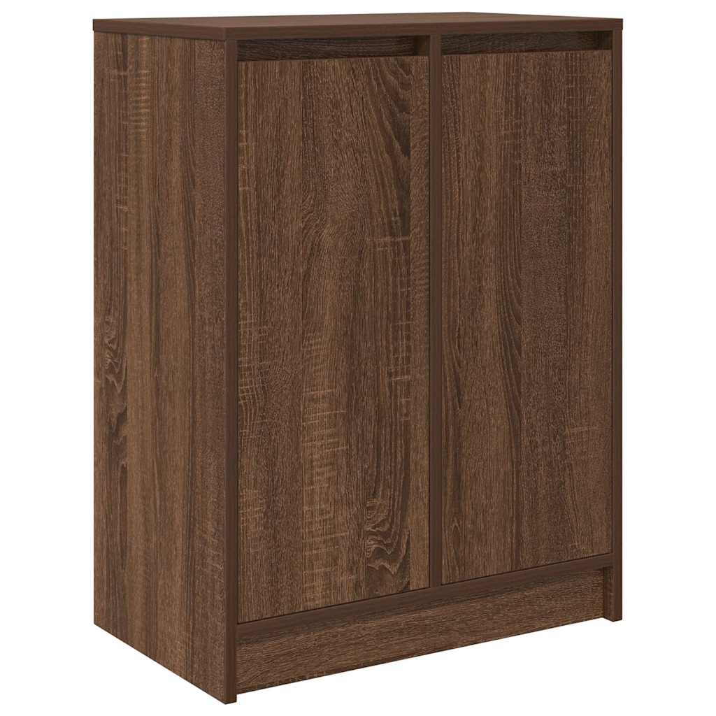 Skoreol 57X34X76 Cm Konstrueret Træ Etræsfarve Brun Eg