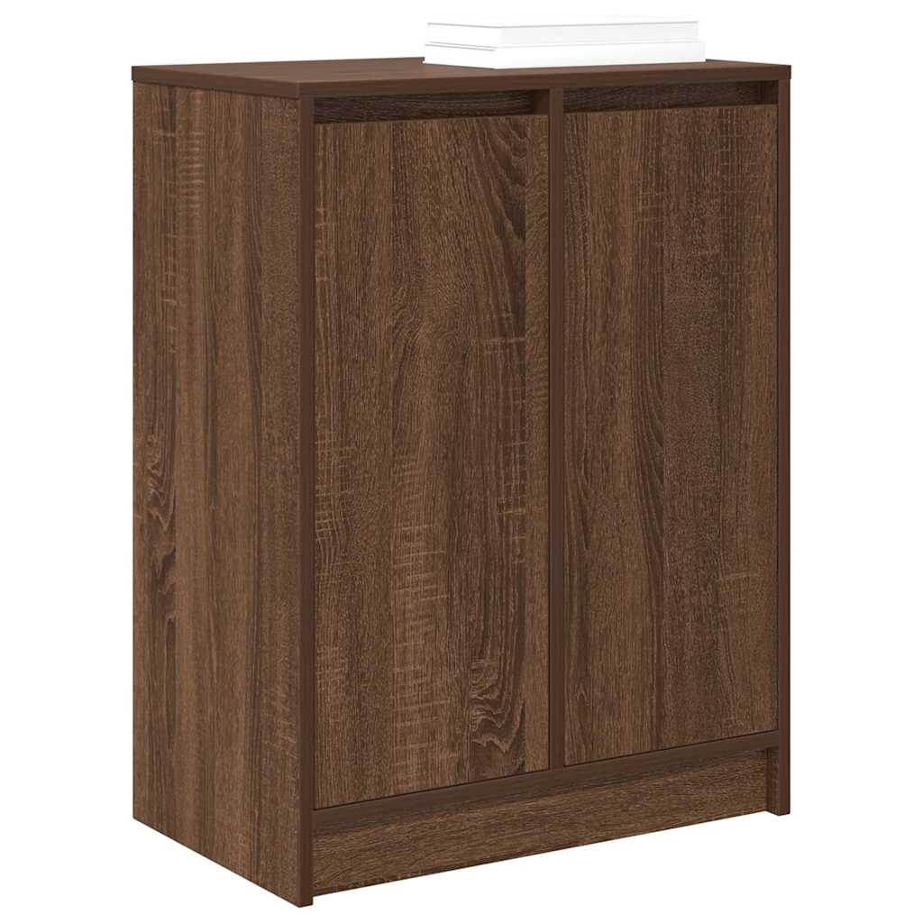 Skoreol 57X34X76 Cm Konstrueret Træ Etræsfarve Brun Eg