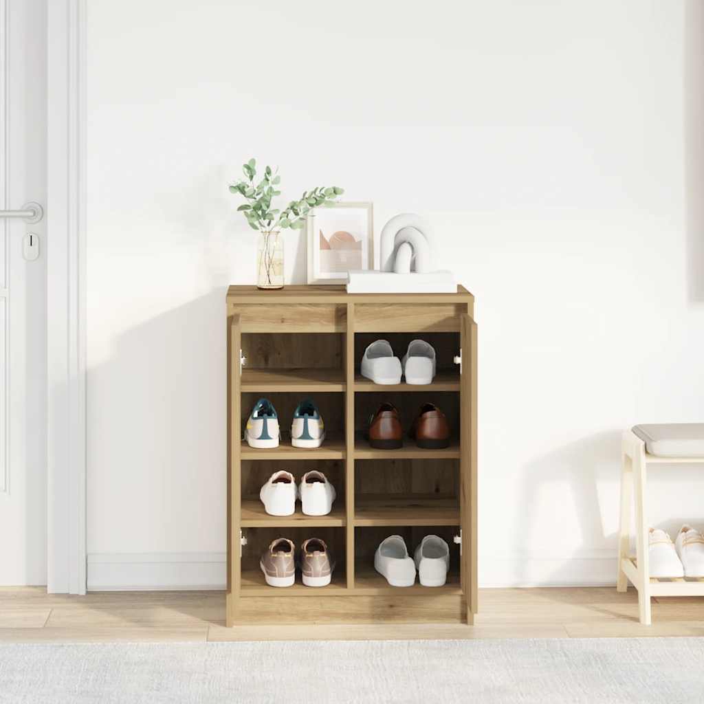 Skoreol 57X34X76 Cm Konstrueret Træ Kunsteg Artisan Eg