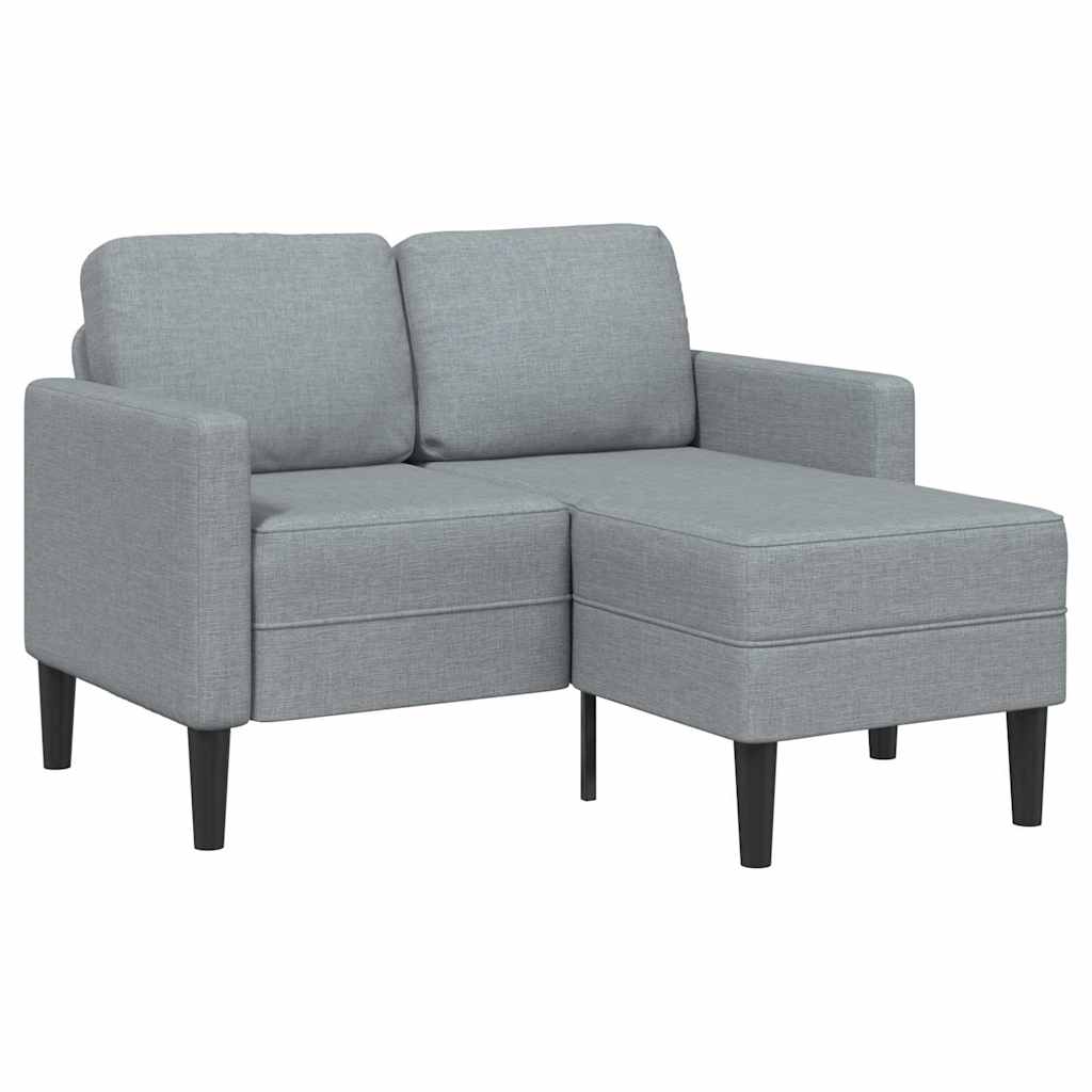 2-Personers Sofa Med Chaiselong L-Formet 125 Cm Stof