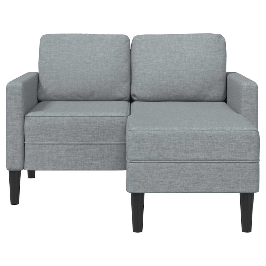2-Personers Sofa Med Chaiselong L-Formet 125 Cm Stof