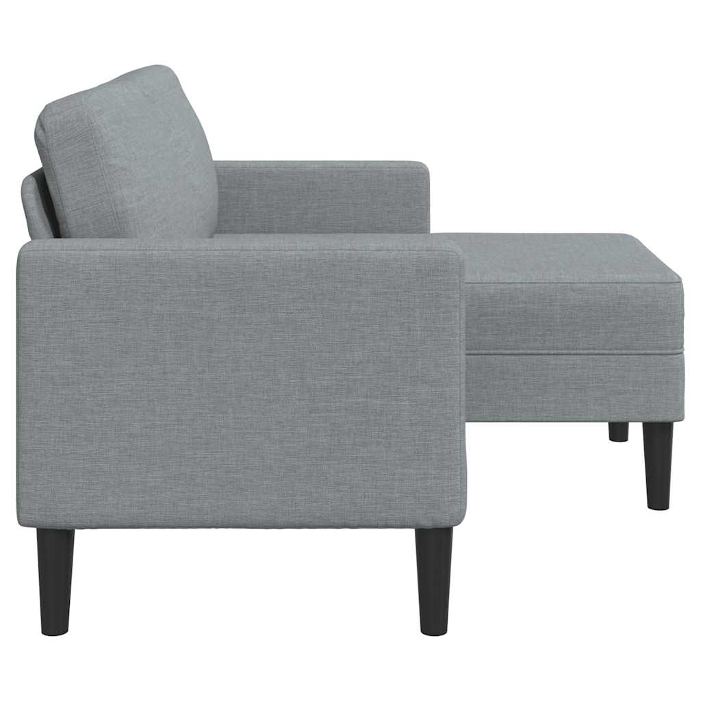 2-Personers Sofa Med Chaiselong L-Formet 125 Cm Stof