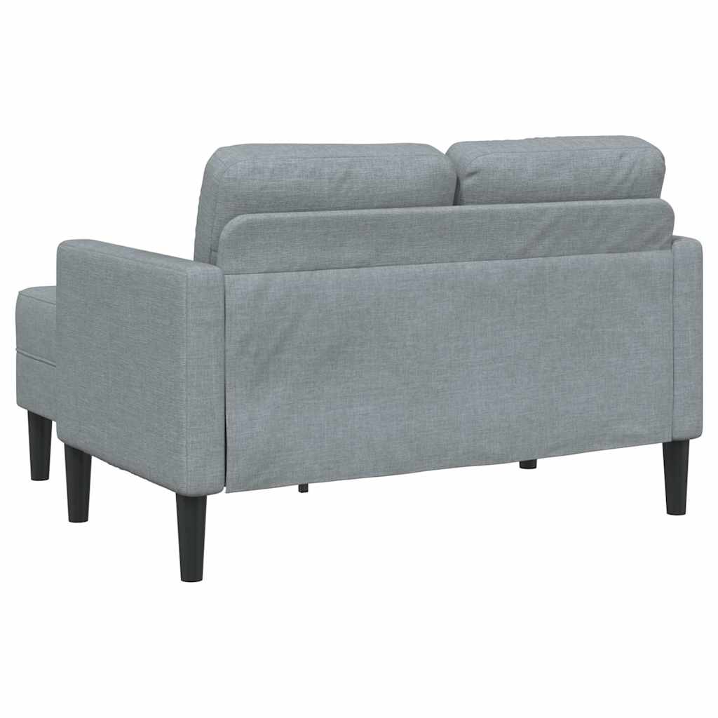 2-Personers Sofa Med Chaiselong L-Formet 125 Cm Stof