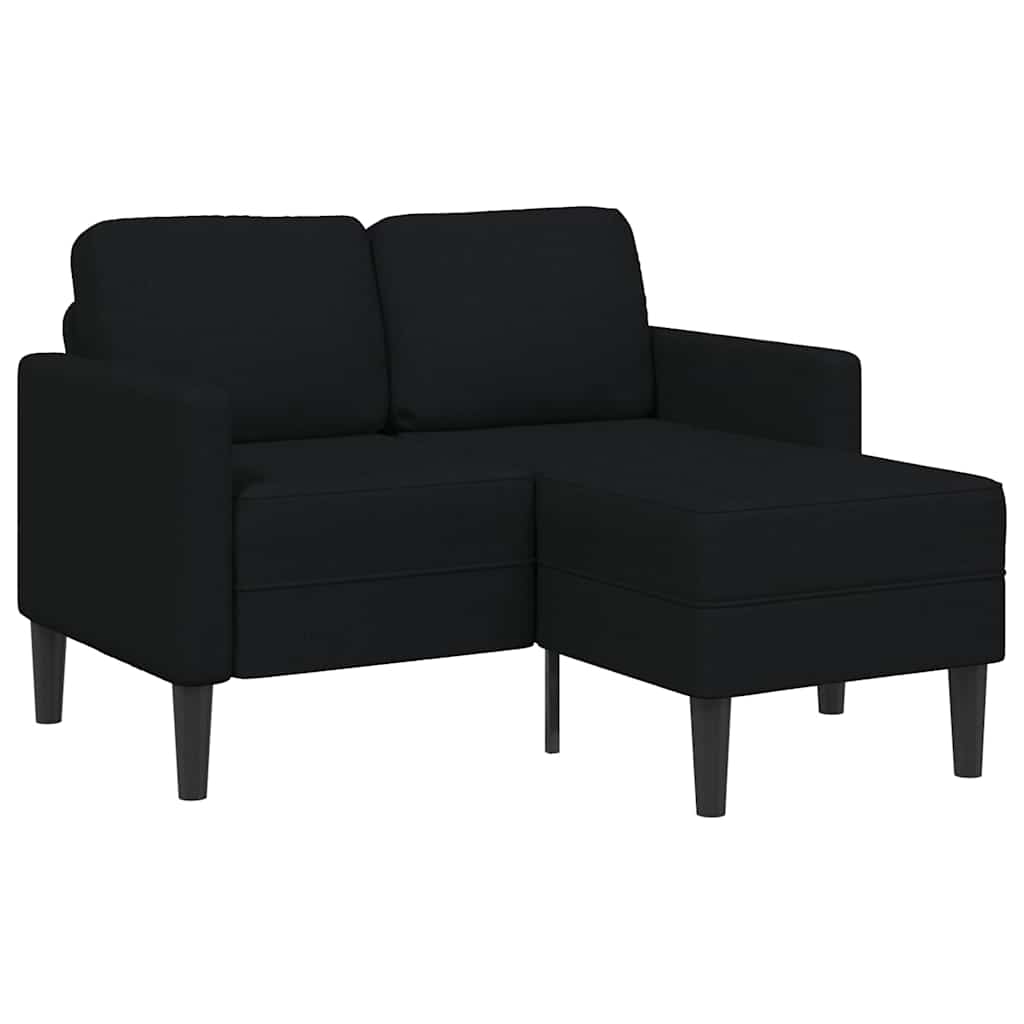 2-Personers Sofa Med Chaiselong L-Formet 125 Cm Stof