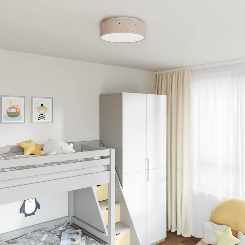 Loftlampe Med Spotlights 30 X 30 X 13,5 Cm Stof