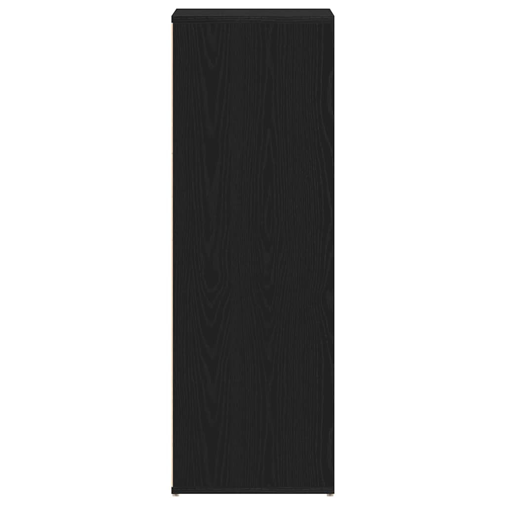 Skoreol 54X34X100,5 Cm Konstrueret Træ Etræsfarve Sort Eg