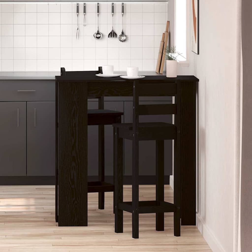 Barbord Med Hylde 102X50X103,5 Cm Konstrueret Træ