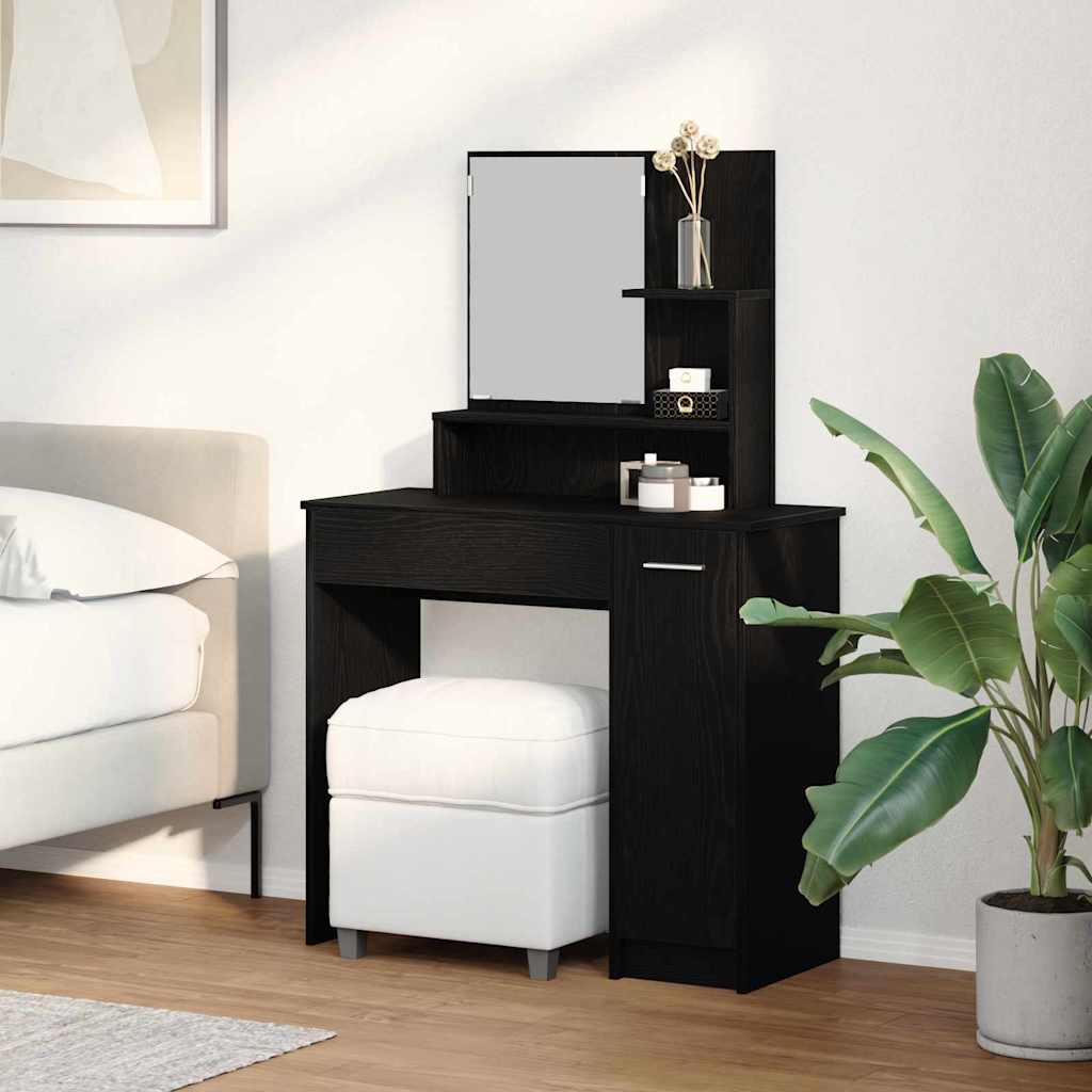 Makeupbord Med Spejl 86,5X35X136 Cm -Look