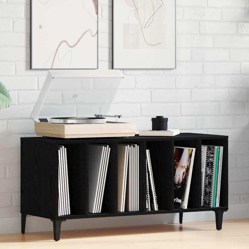 Pladeskab Med Hylde 100 X 38 X 48 Cm Konstrueret Træ