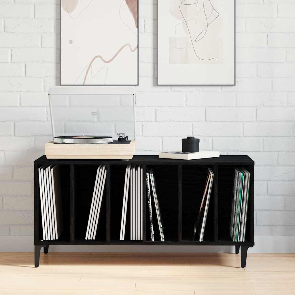 Pladeskab Med Hylde 100 X 38 X 48 Cm Konstrueret Træ