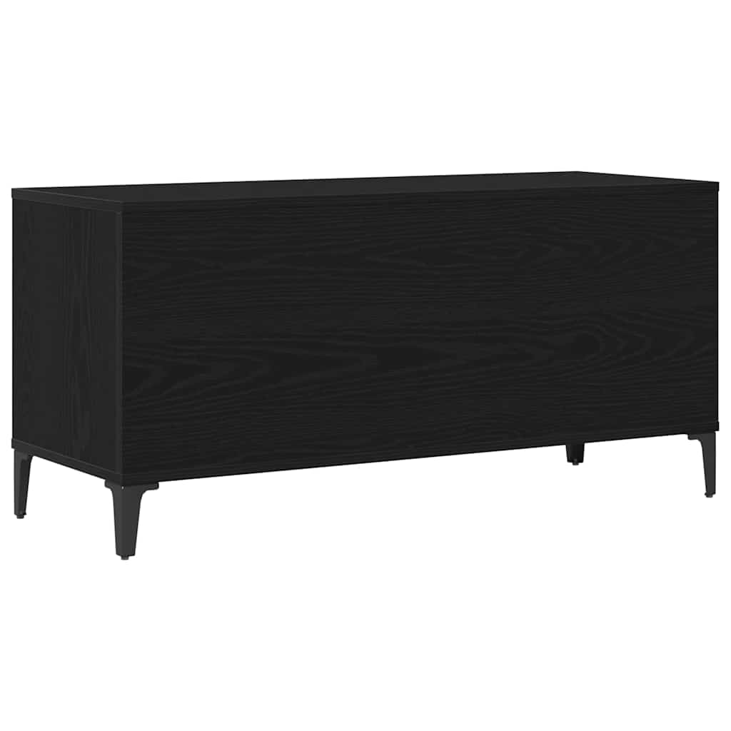 Pladeskab Med Hylde 100 X 38 X 48 Cm Konstrueret Træ