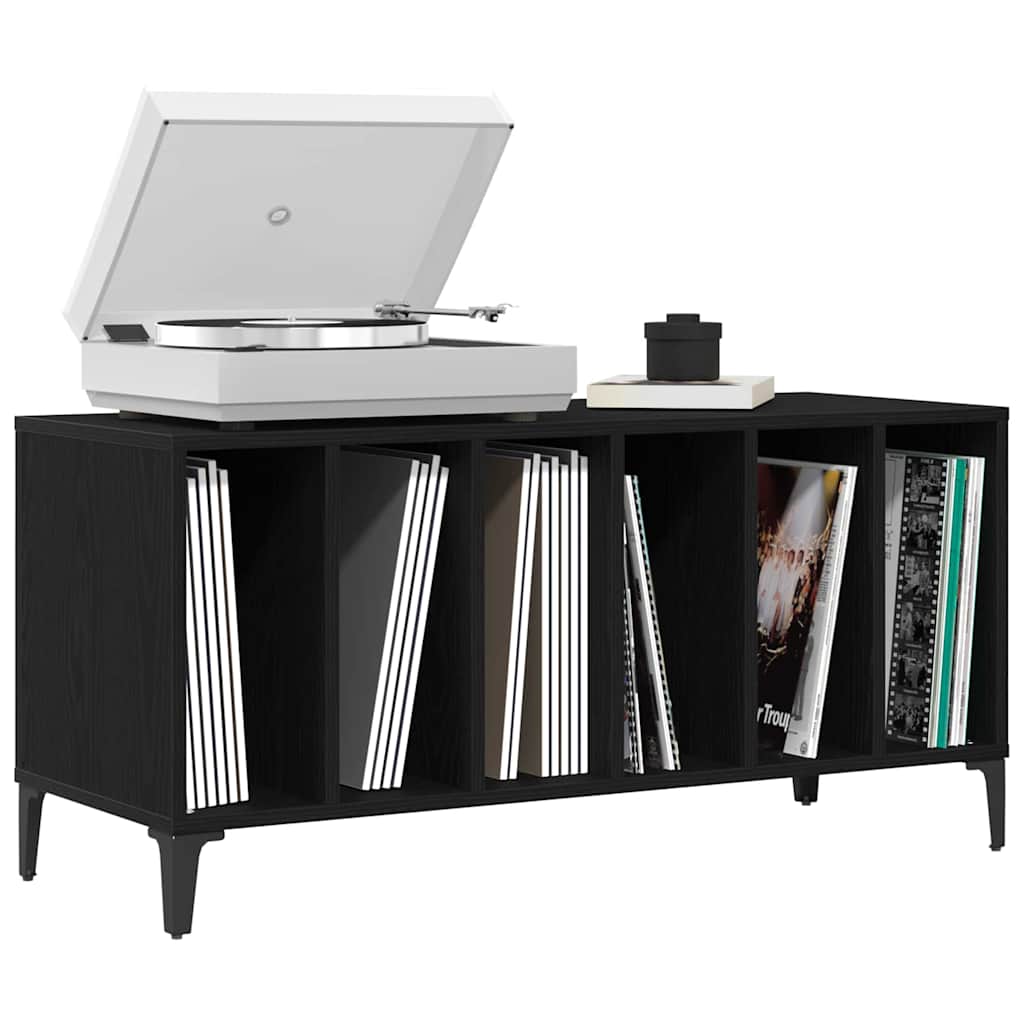 Pladeskab Med Hylde 100 X 38 X 48 Cm Konstrueret Træ
