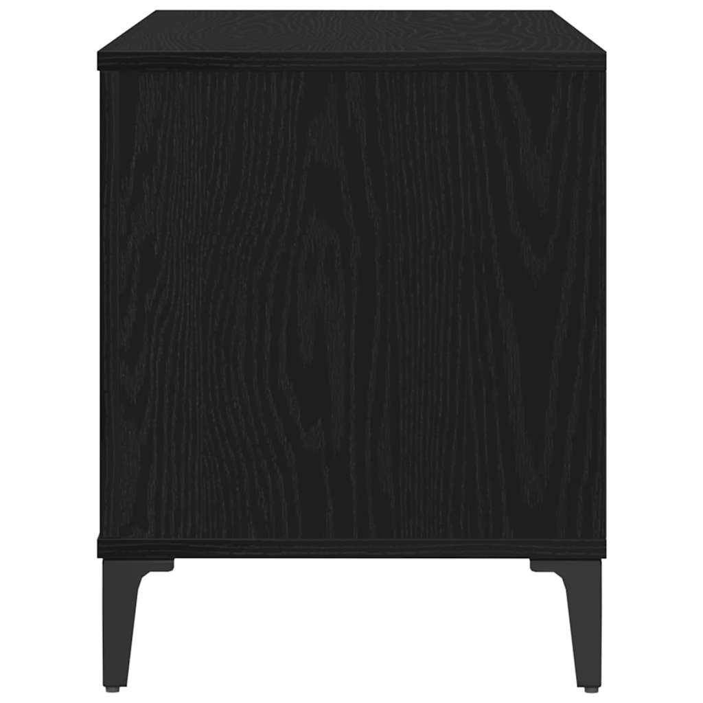 Pladeskab Med Hylde 100 X 38 X 48 Cm Konstrueret Træ