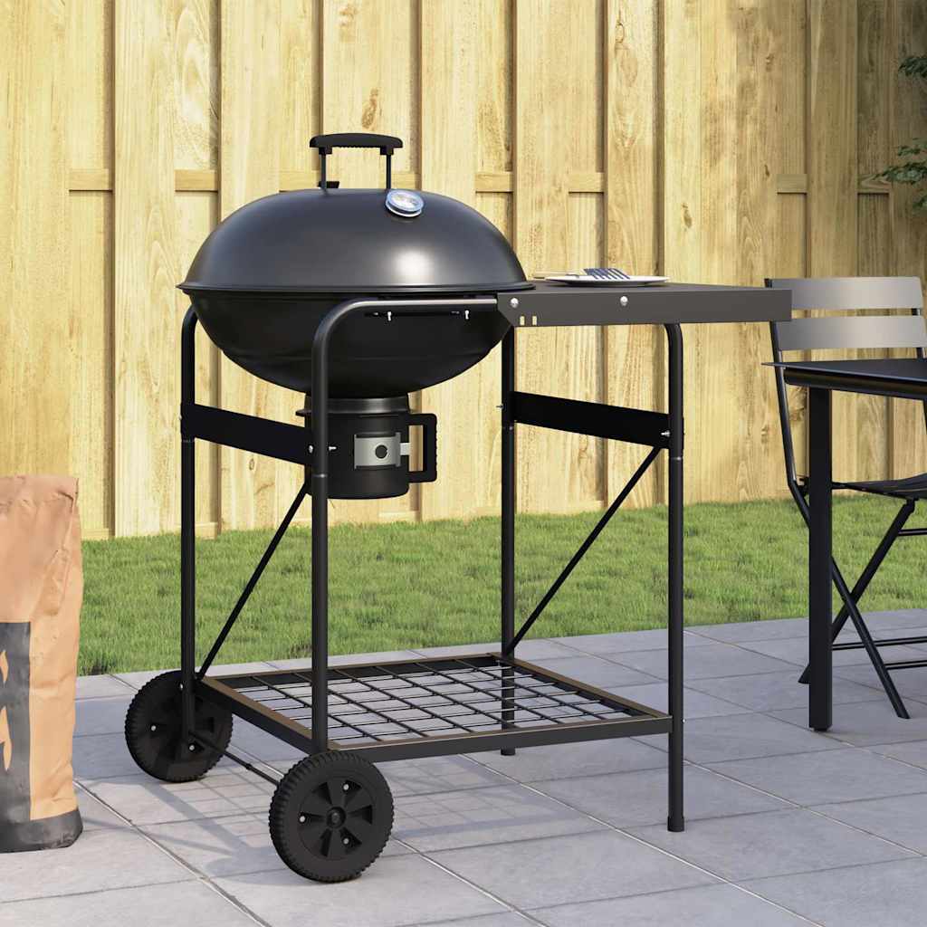 Udendørs Grill 91 X 71 X 107 Cm Metal Sort