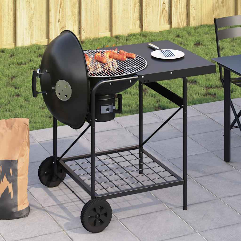 Udendørs Grill 91 X 71 X 107 Cm Metal Sort