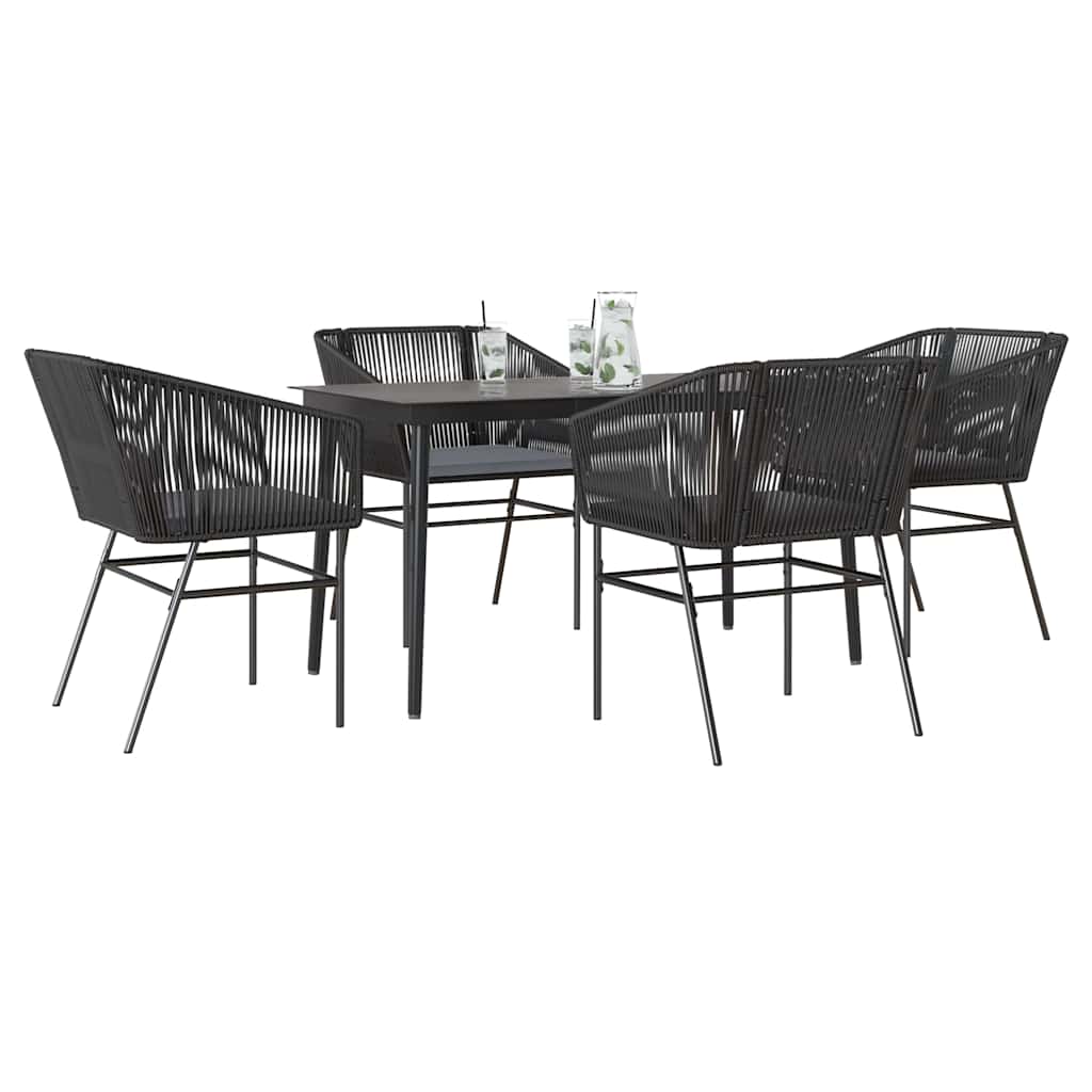 3 Dele Spisebordssæt Til Haven M. Hynder Polyrattan Glas