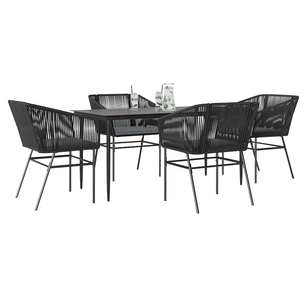 3 Dele Spisebordssæt Til Haven M. Hynder Polyrattan Glas