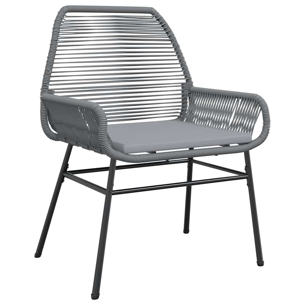 7 Dele Spisebordssæt Til Haven Med Hynder Polyrattan Glas