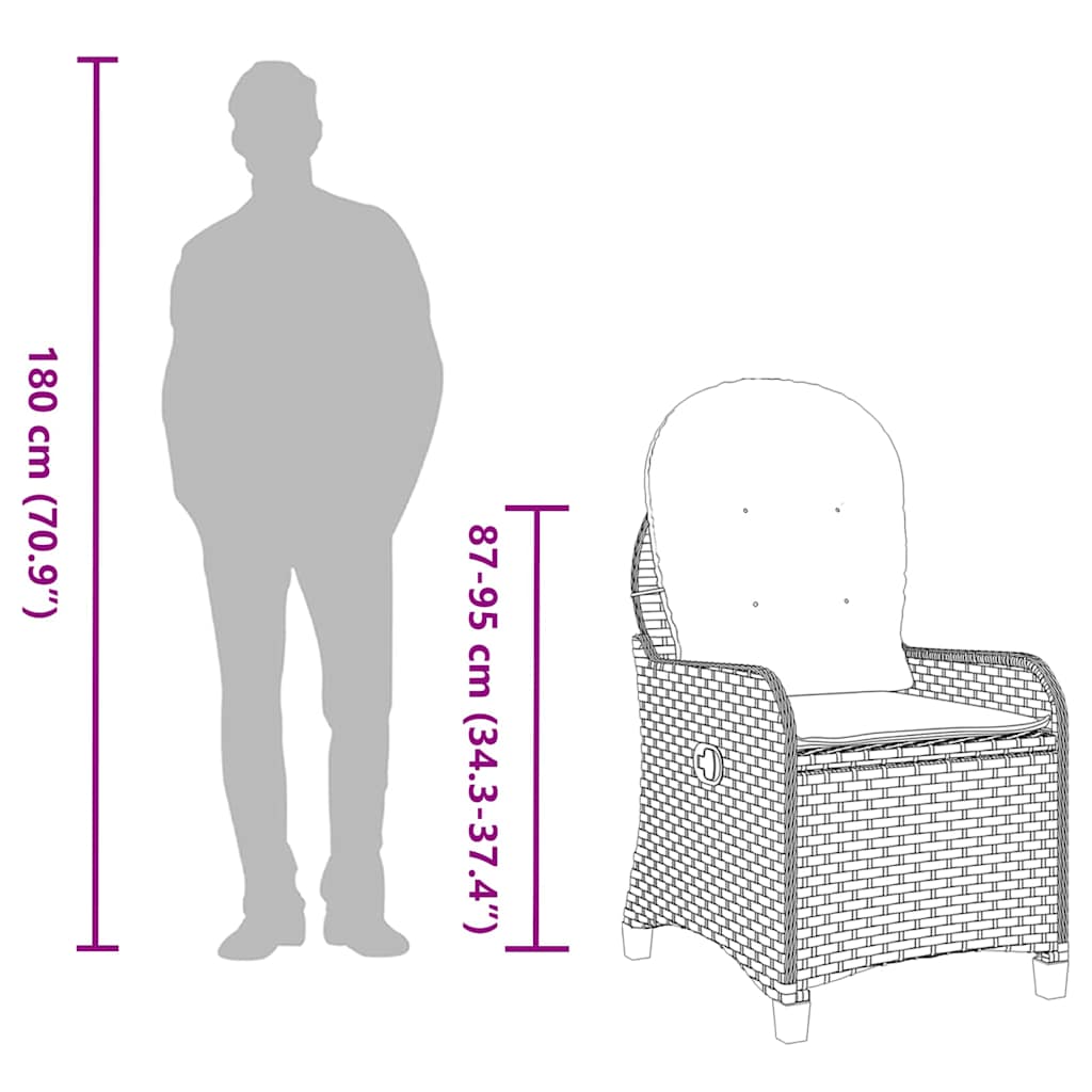 Liggestol Polyrattan