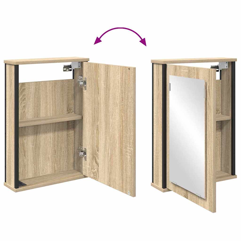 Spejlskab Sonoma Eg 42 X 12 X 60 Cm Konstrueret Træ