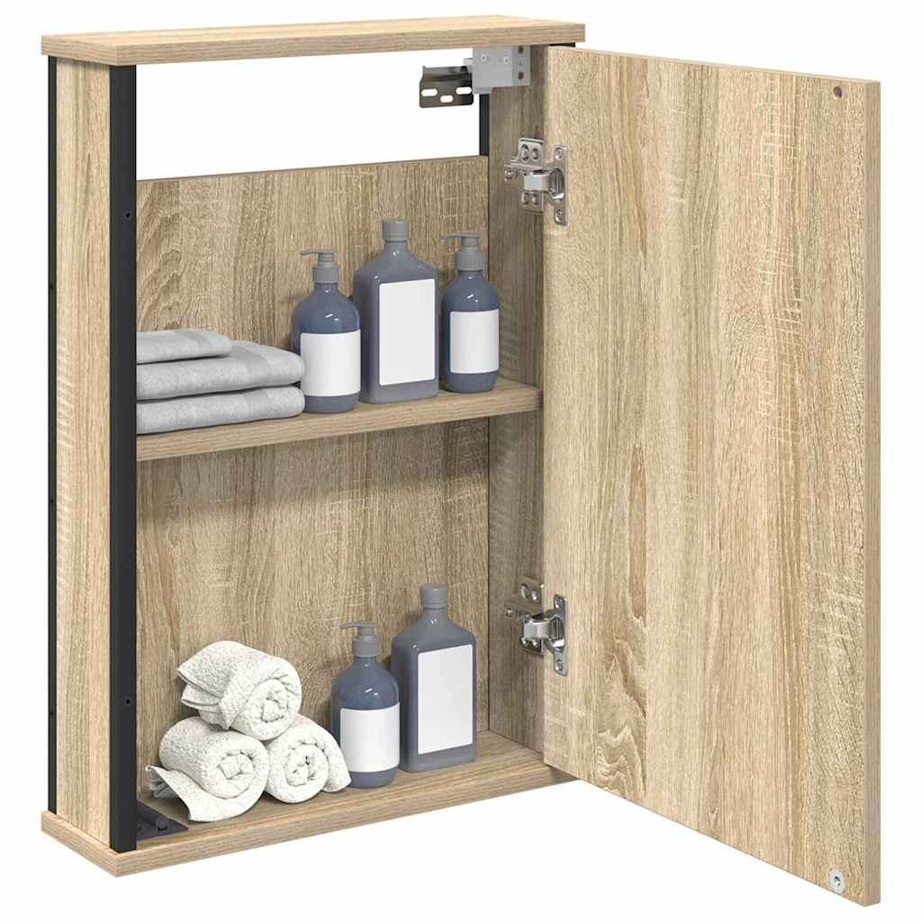 Spejlskab Sonoma Eg 42 X 12 X 60 Cm Konstrueret Træ