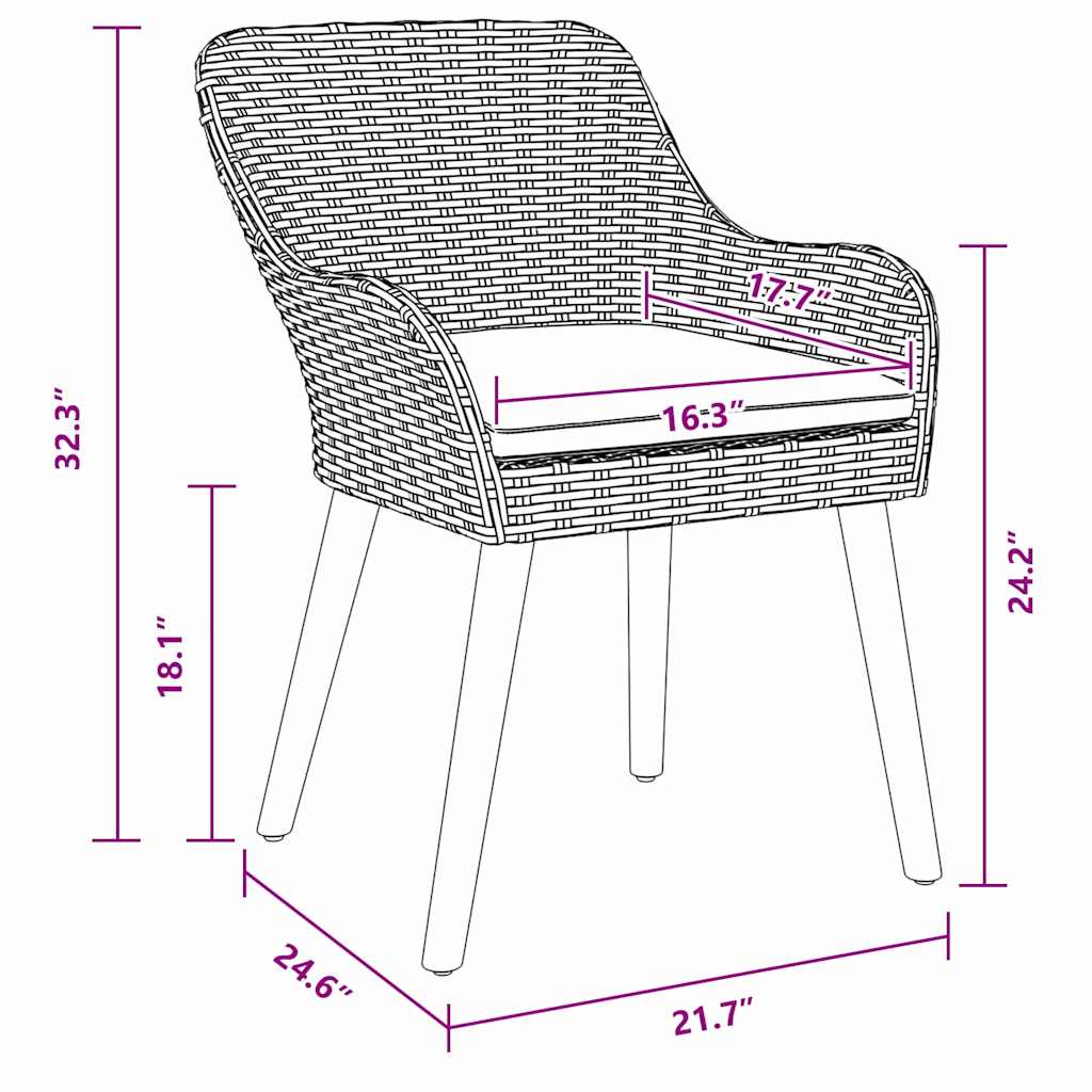 Have Stol 2 Stk. Polyrattan