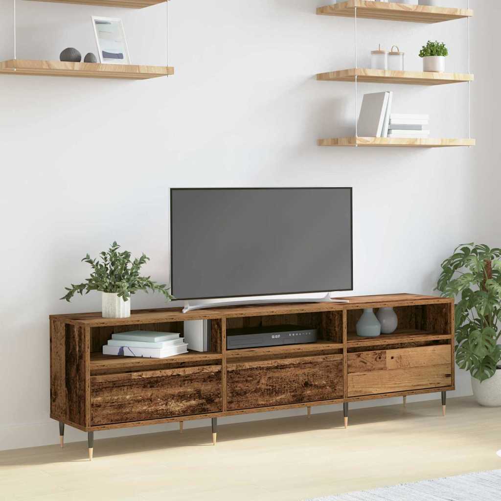 Tv-Skab 150 X 30 X 45 Cm Etræ Konstrueret Træ