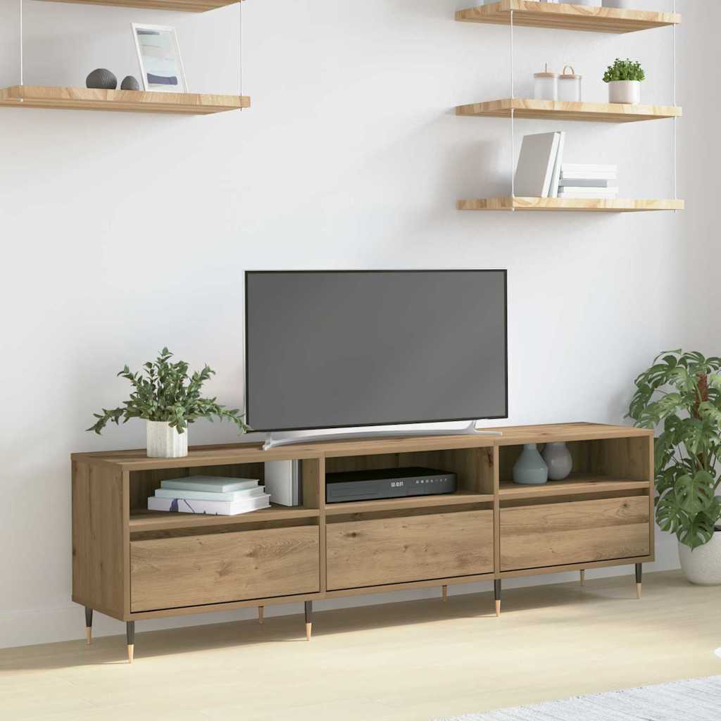 Tv-Skab 150 X 30 X 45 Cm Etræ Konstrueret Træ