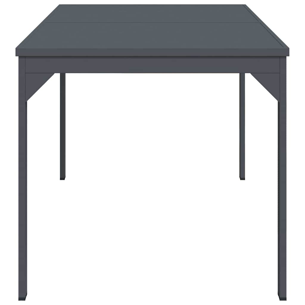 Terrassebord Antracit 180 X 80 X 74 Cm Pulverlakeret Stål