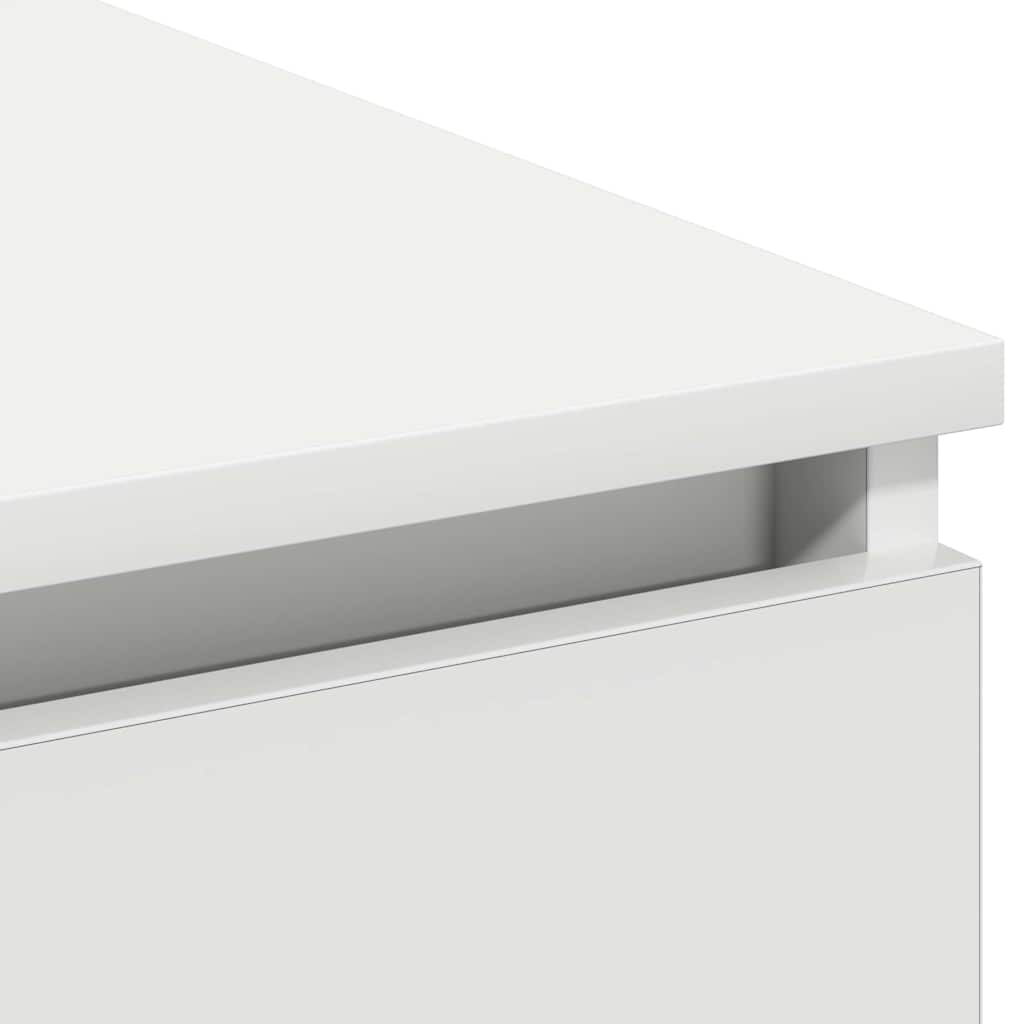 Tv-Skab Med Led Hvid 180 X 38 X 49 Cm Konstrueret Træ