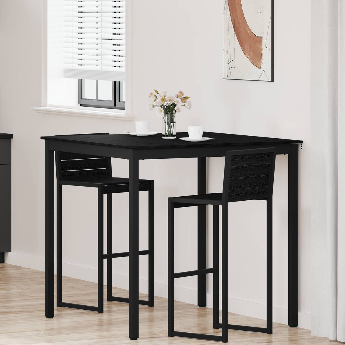 Stående Barbord Konstrueret Træ Rektangulær