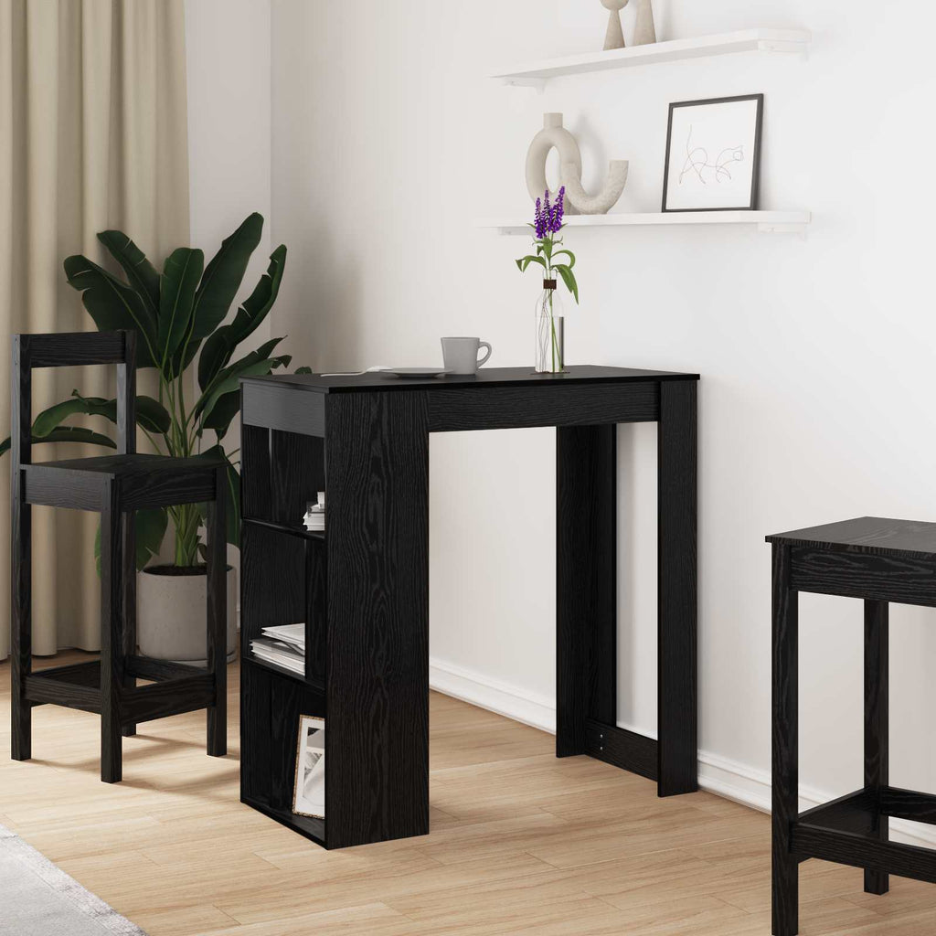 Barbord M. Stativer 102X50X103,5 Cm Konstrueret Træ Egetræslook