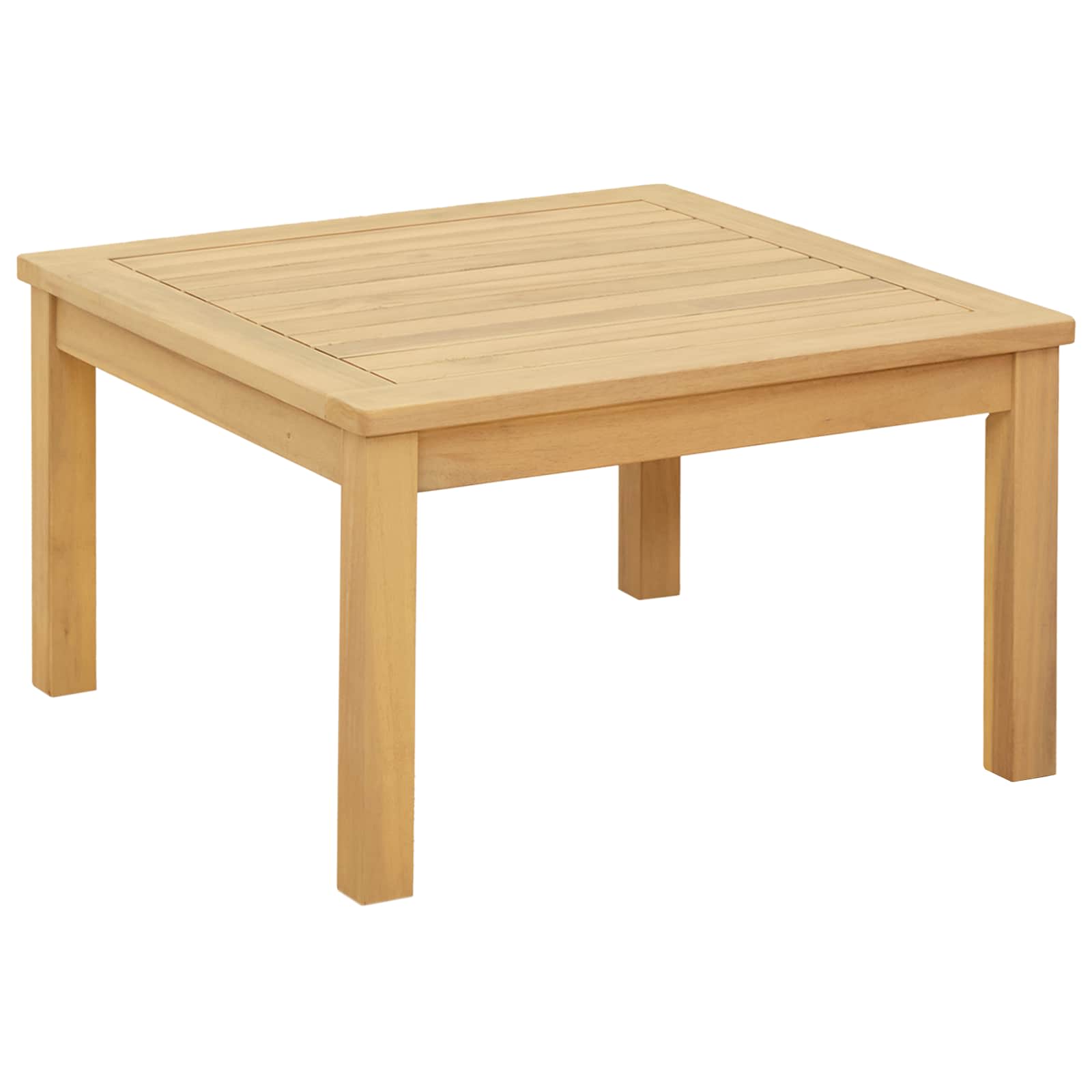 Sofabord Lys Akacie 60 X 60 X 36 Cm Massivt Akacietræ