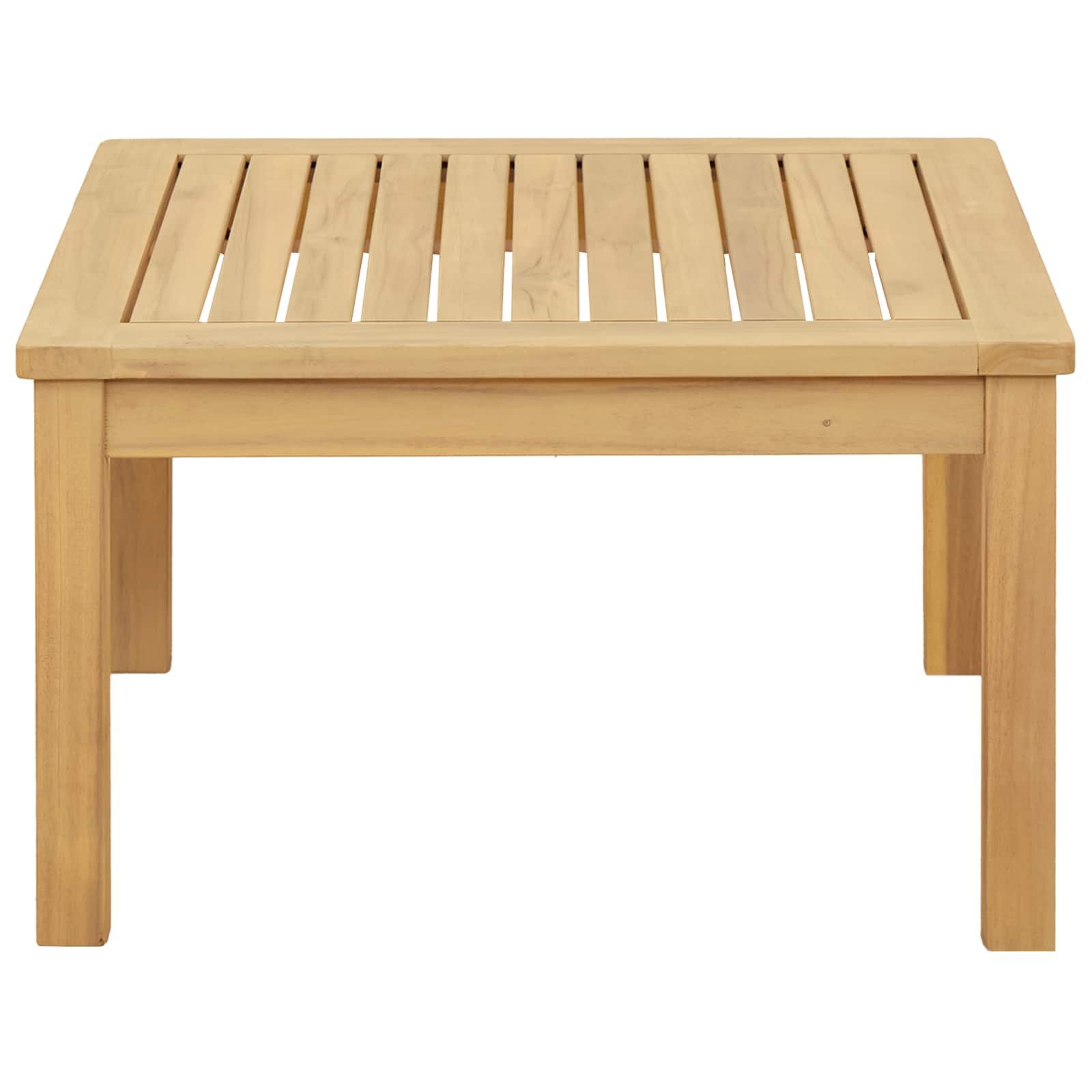Sofabord Lys Akacie 60 X 60 X 36 Cm Massivt Akacietræ