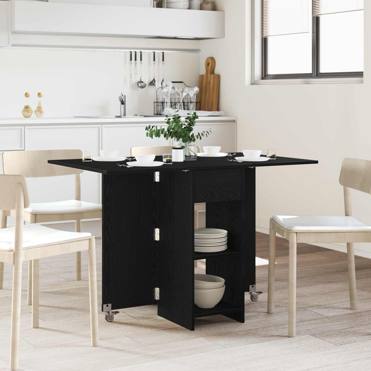 Spisebord 115 X 70 X 75 Cm Konstrueret Træ Rektangulær