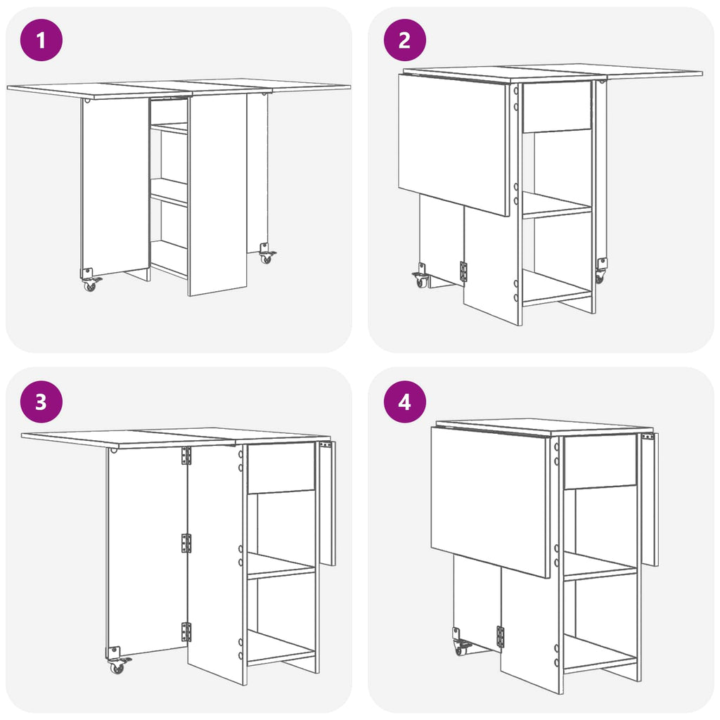 Spisebord 115 X 70 X 75 Cm Konstrueret Træ Rektangulær